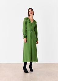 Frill Boho Midi Dress