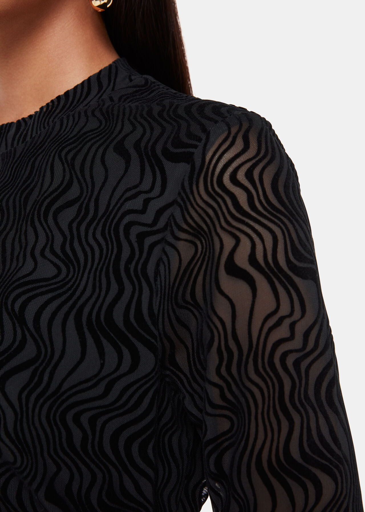 Squiggle Mesh Dress