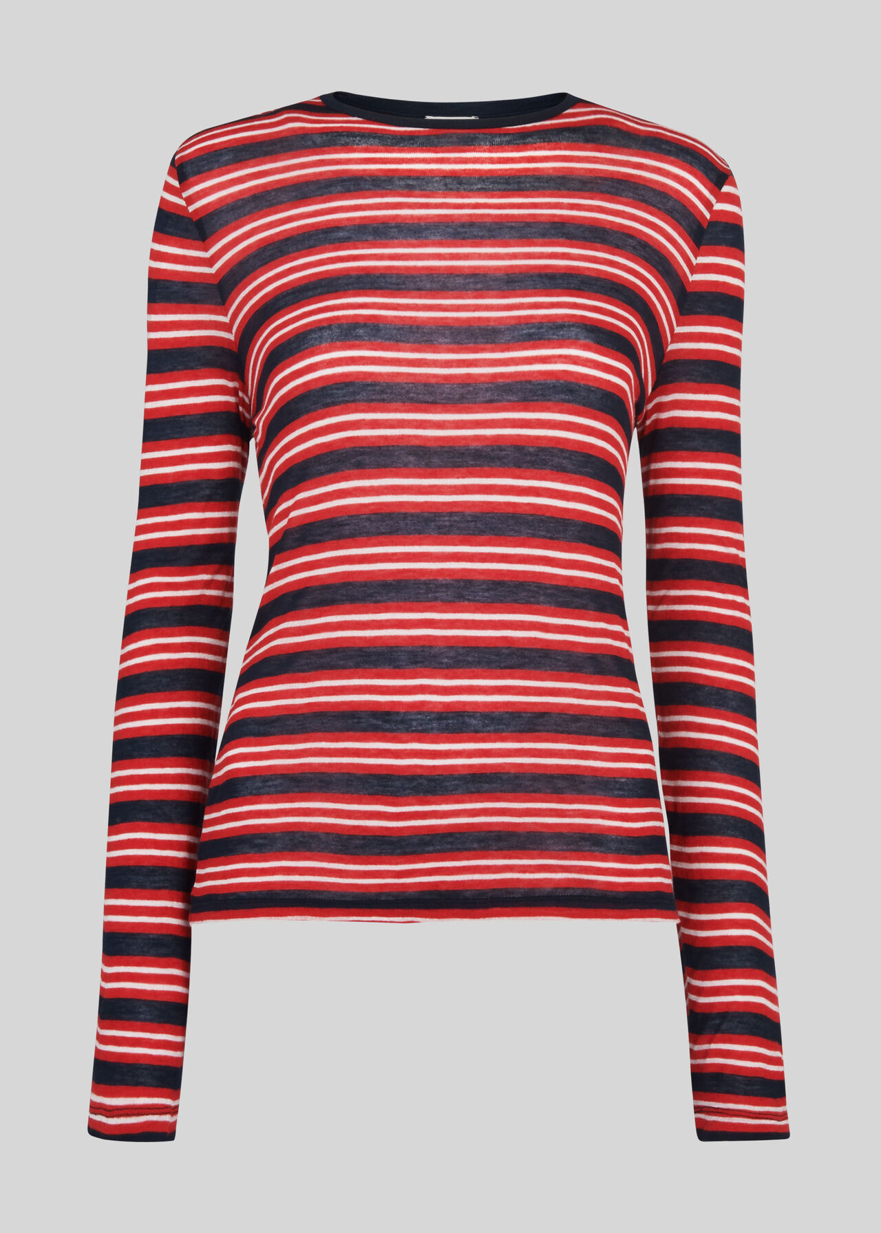 Essential Stripe Top Red/Multi