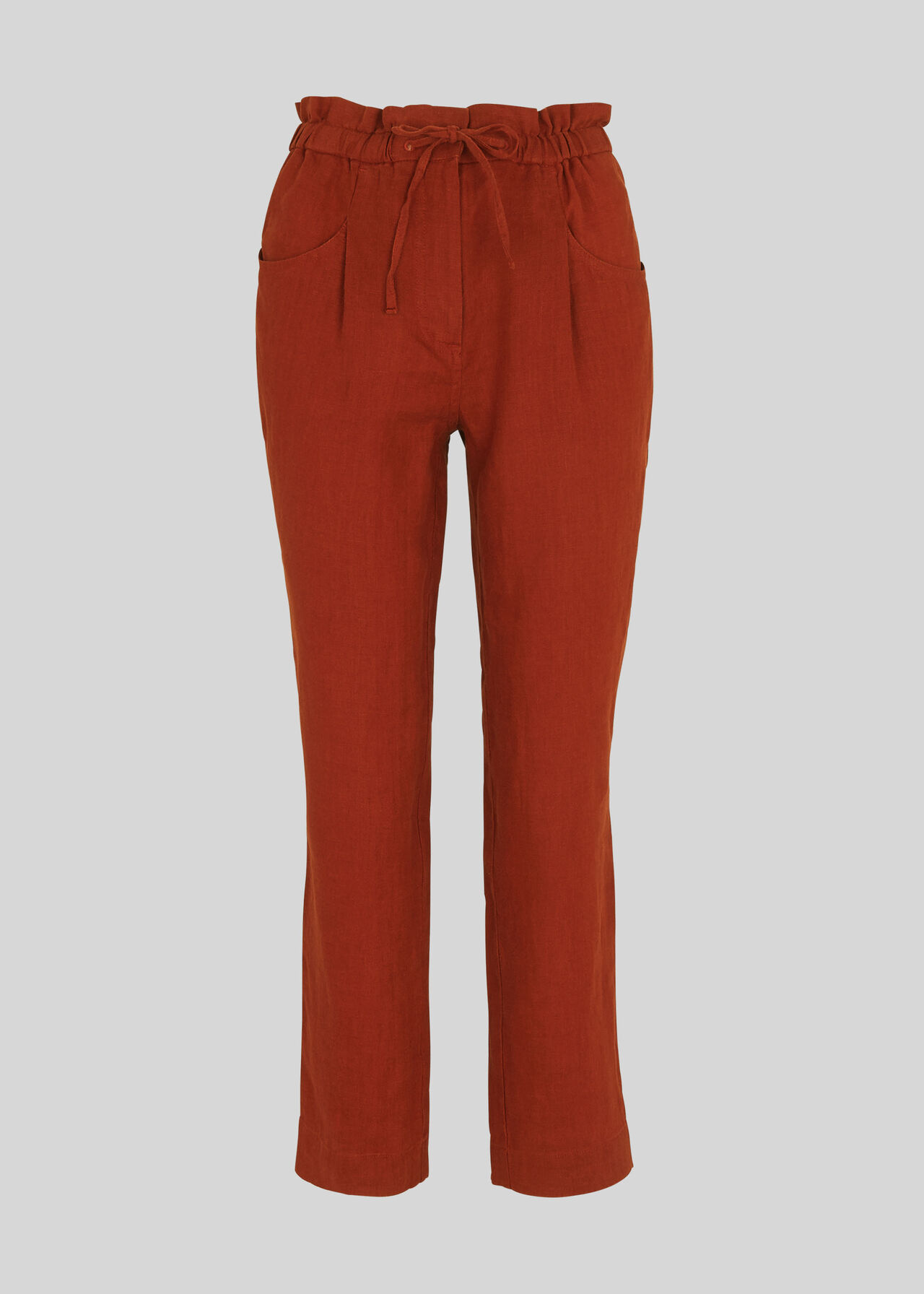 Leanora Linen Trouser Rust