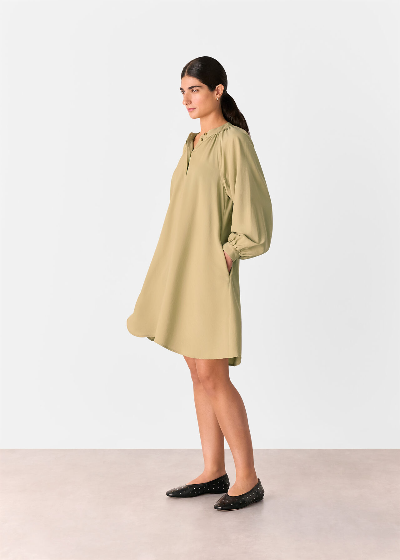 Full Volume Gathered Dress
