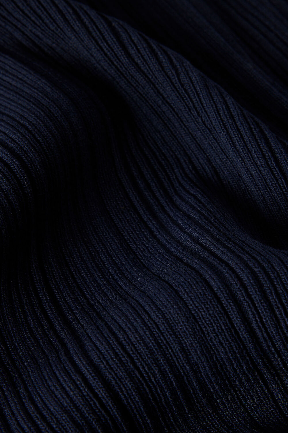 Navy Frill Hem Knitted Vest