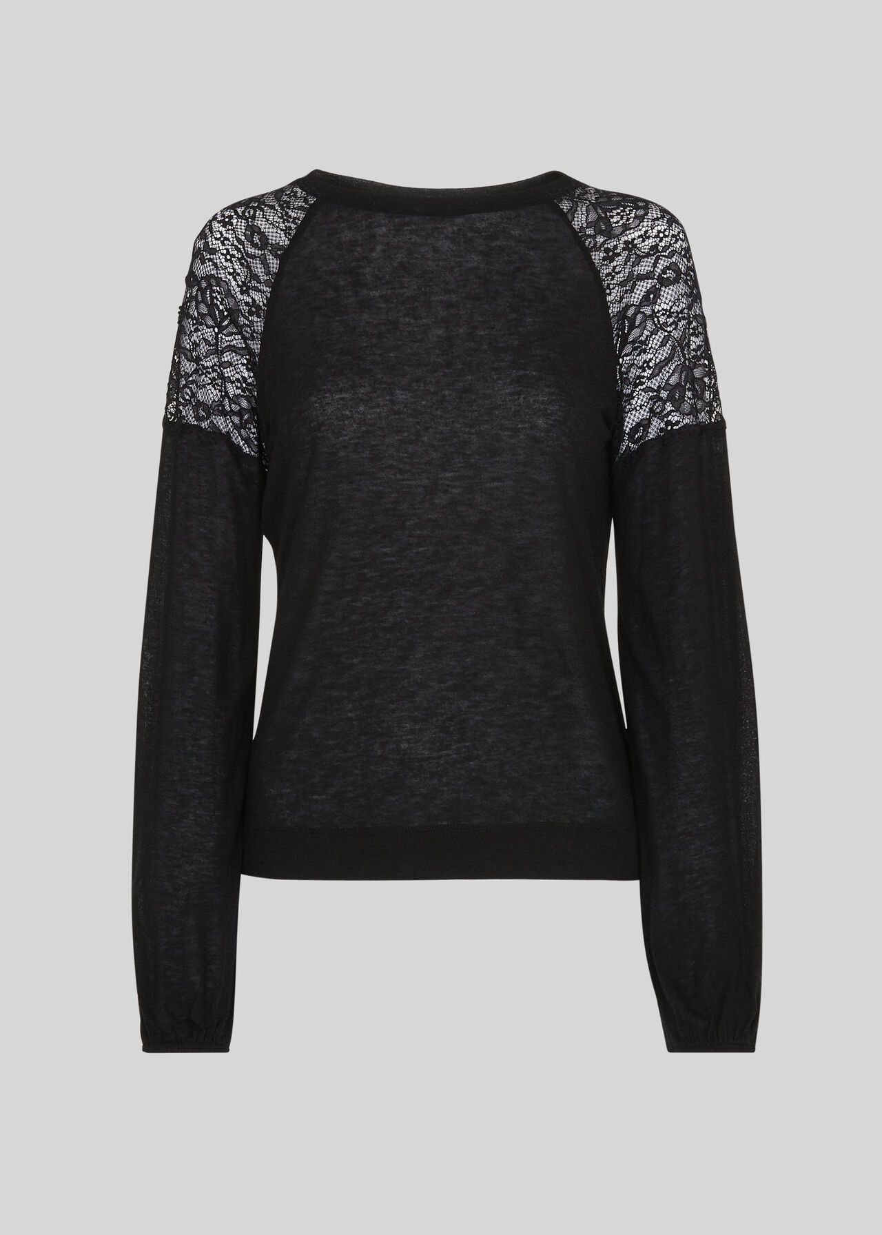 black lace insert