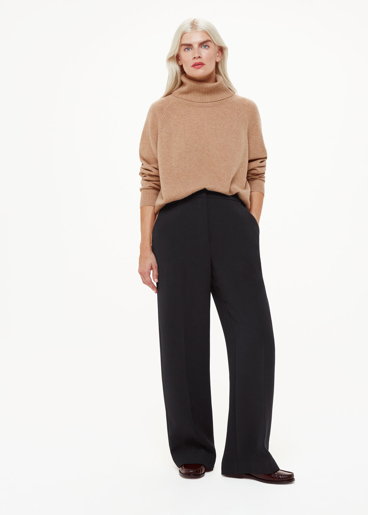 Black Ultimate Full Length Trouser | WHISTLES | Whistles UK