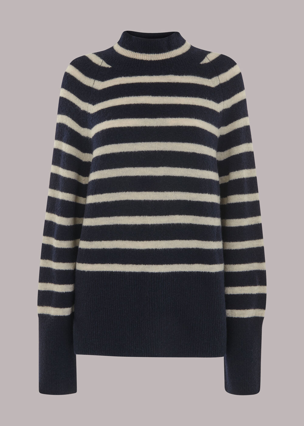 Stripe Funnel Neck Jumper