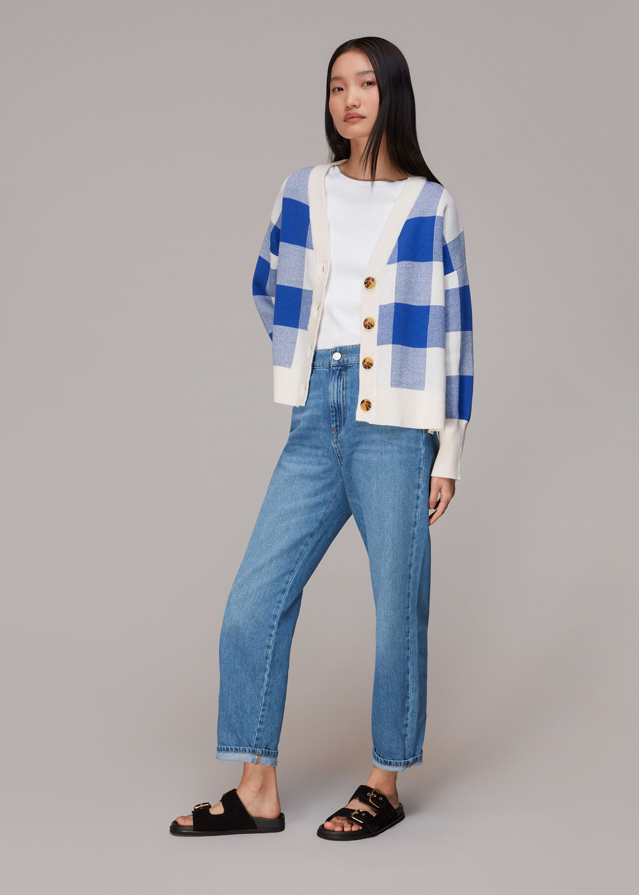 Boat Neck Ribbed Jersey Top