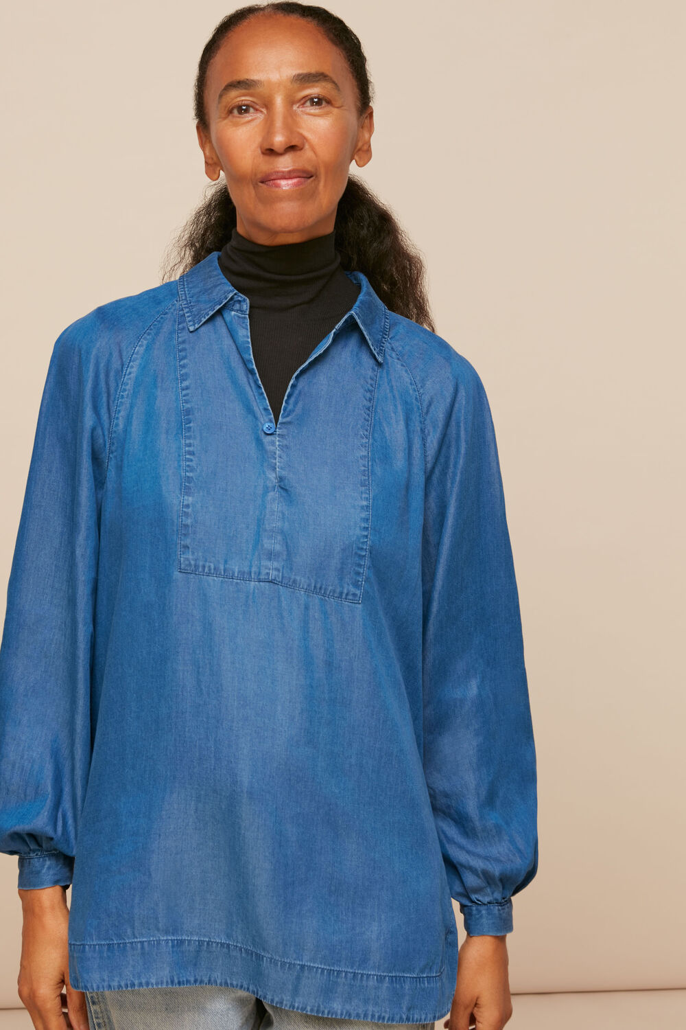 Chambray Longline Shirt