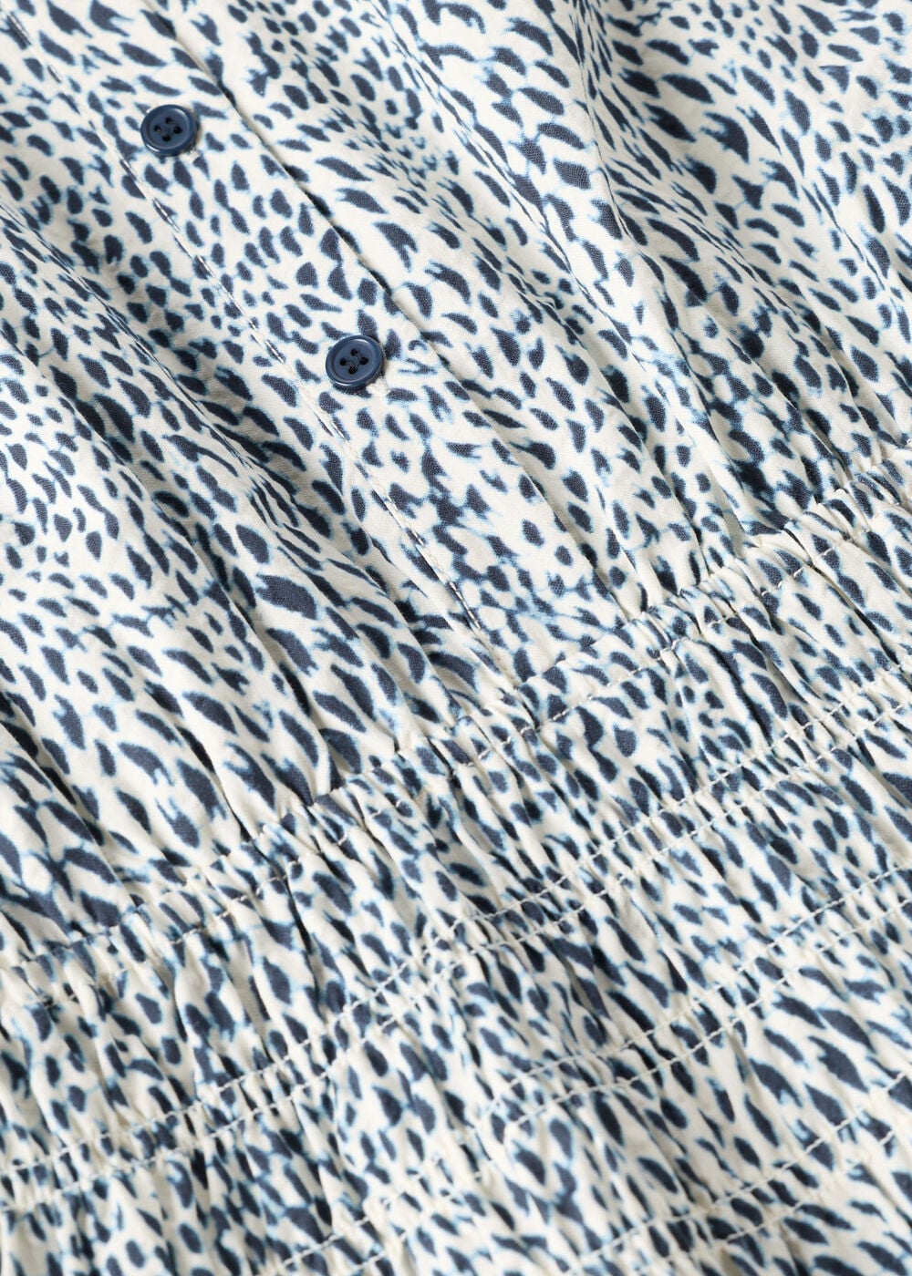 Flecked Animal Collared Dress
