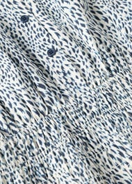 Flecked Animal Collared Dress