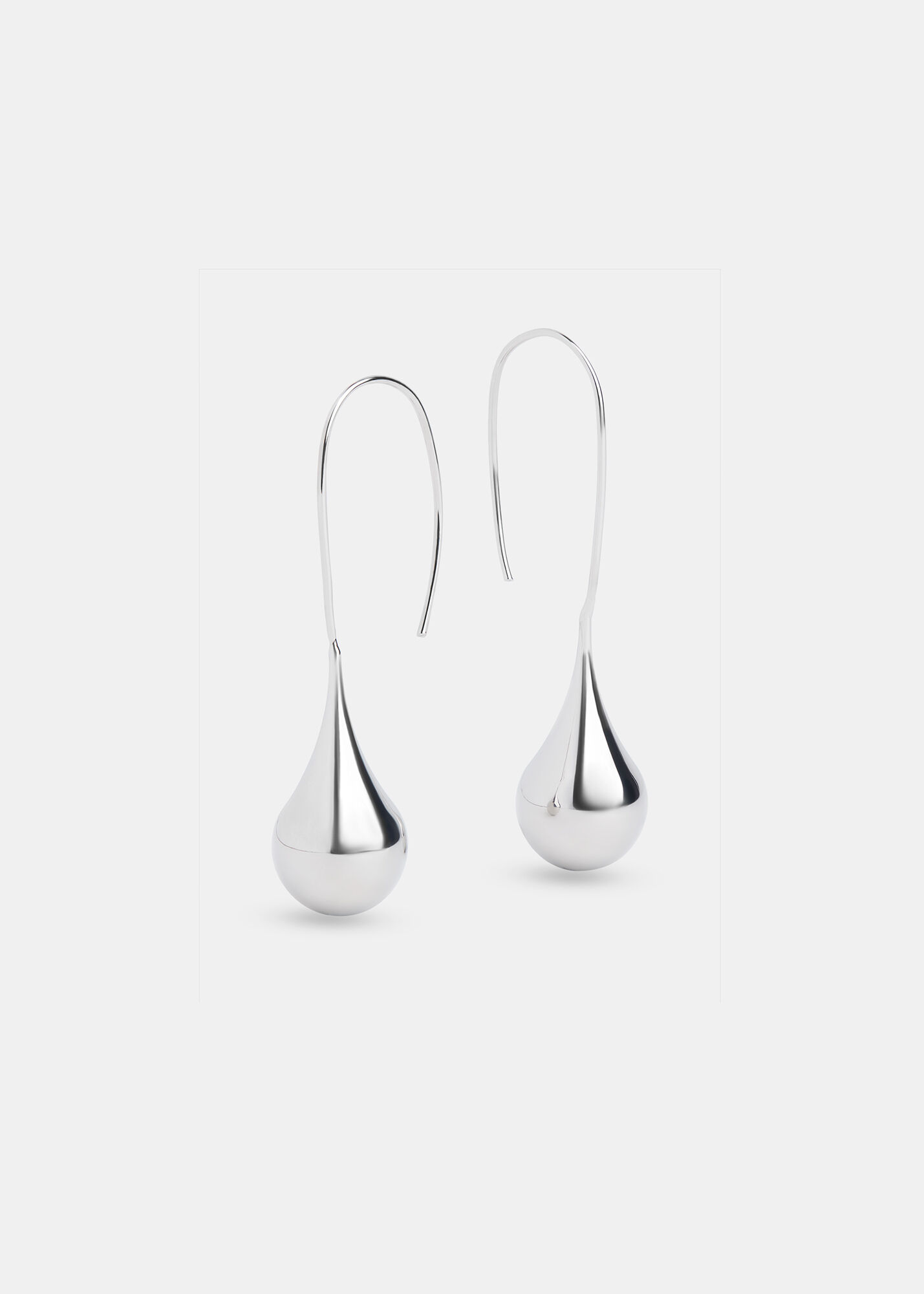 Teardrop wire earrings top