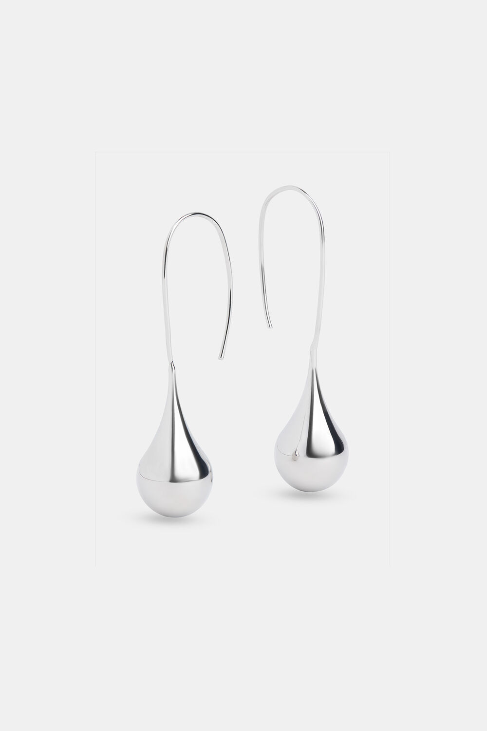 Teardrop Wire Hoop Earring