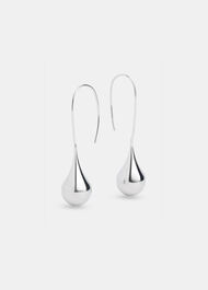 Teardrop Wire Hoop Earring