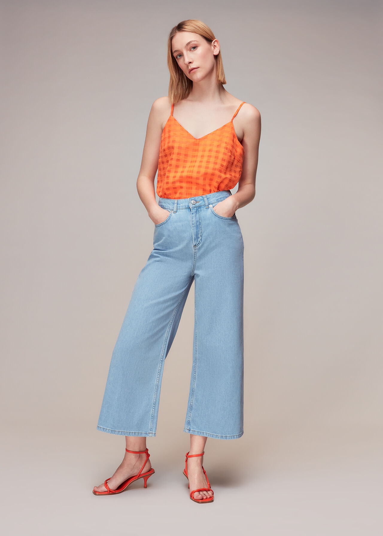 Seersucker Cami Top