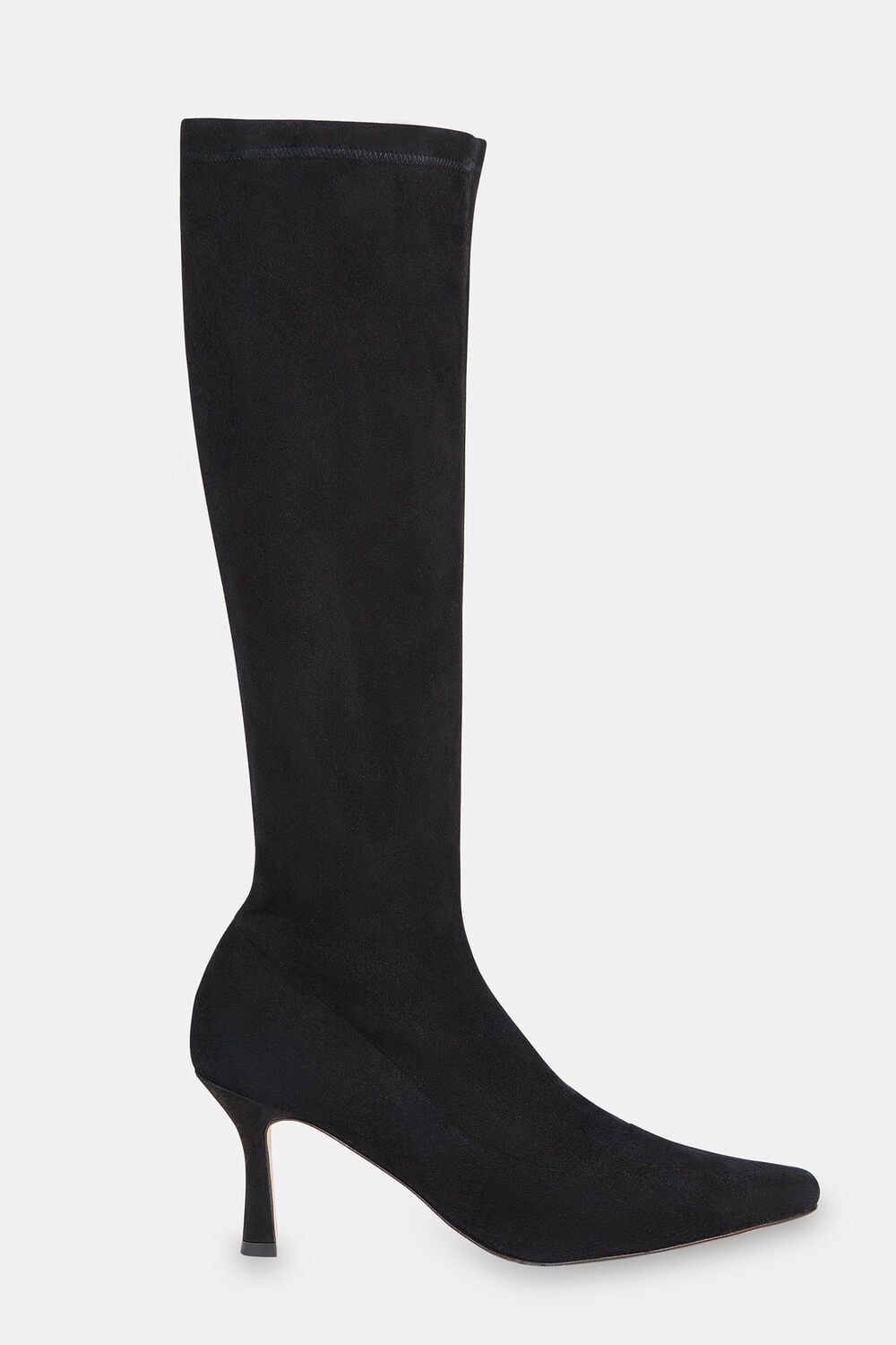 Black Hera Stretch Suede Boot