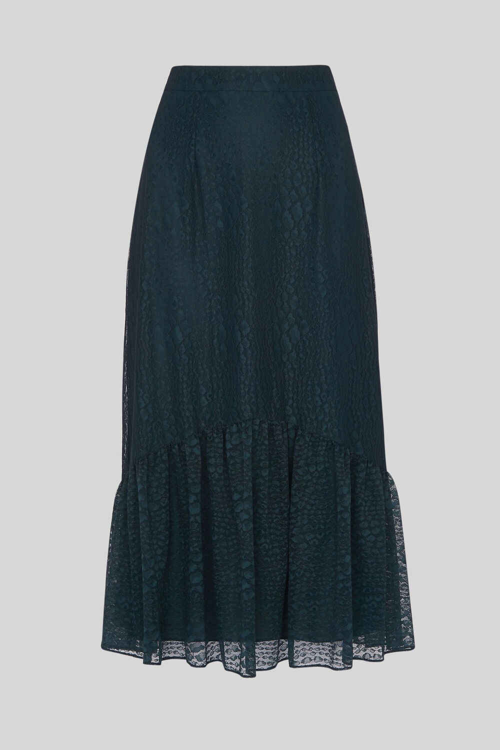 Ellis Animal Lace Skirt Dark Green