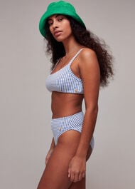 Gingham Texture Bikini Bottom