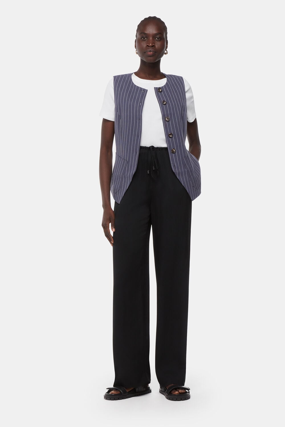 Lottie Pinstripe Waistcoat