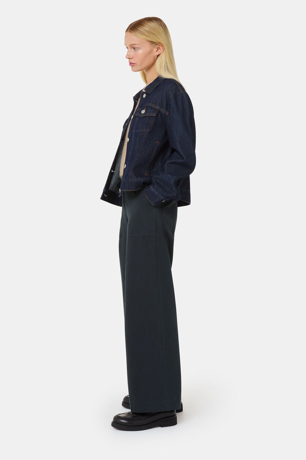 Washed Black Ruth Relaxed Leg Trouser