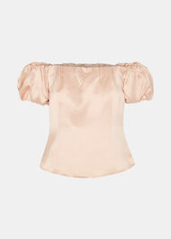 Julia Bardot Frill Sleeve Top