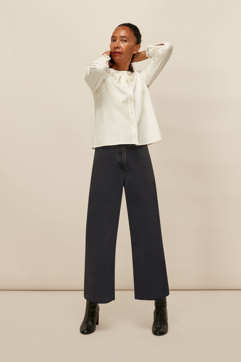 Wide Leg Washed Jean