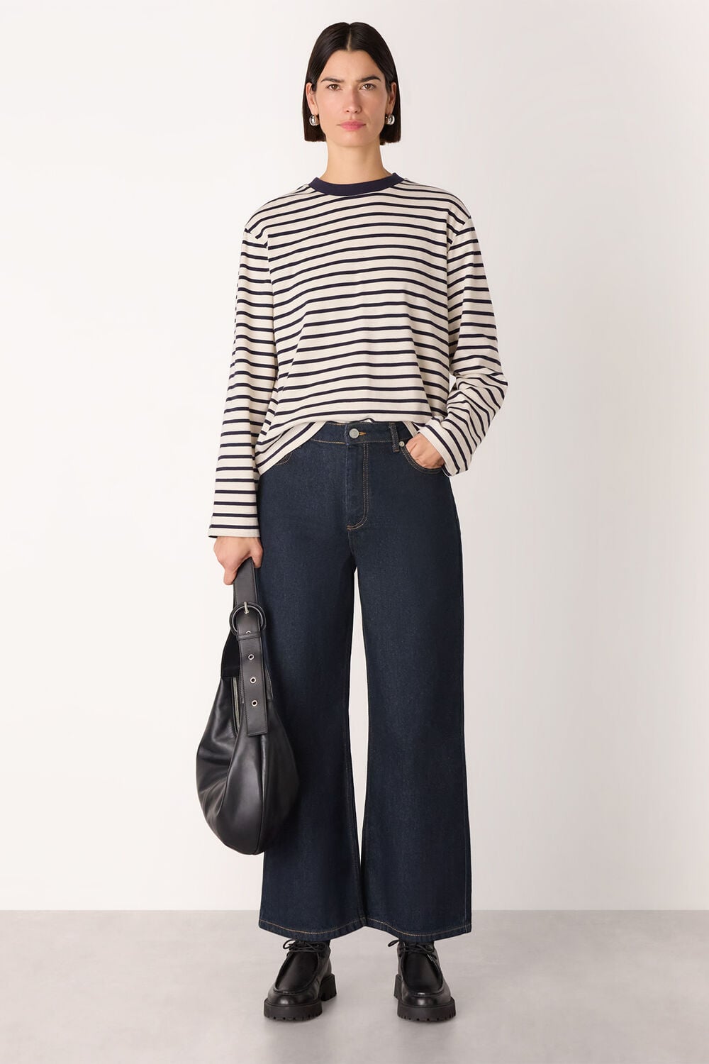 Dark Denim Straight Ankle Length Jean