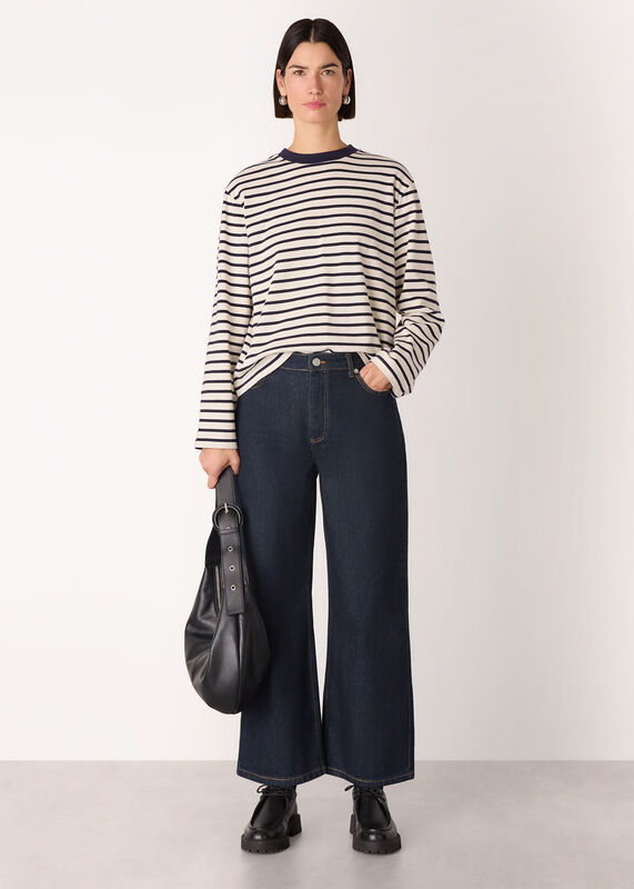 Dark Denim Straight Ankle Length Jean