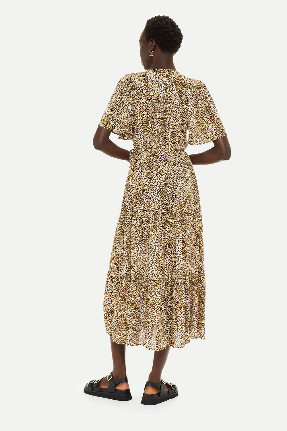 Multicolour Petite Ink Spot Trapeze Dress