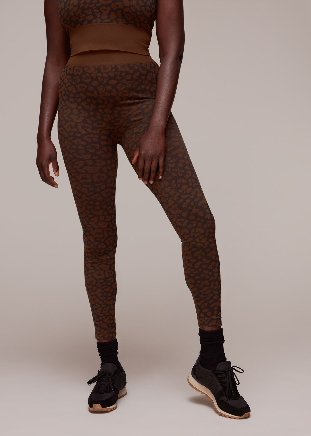 Animal Print Seamless Leggings, Animal Print Sports Leggings