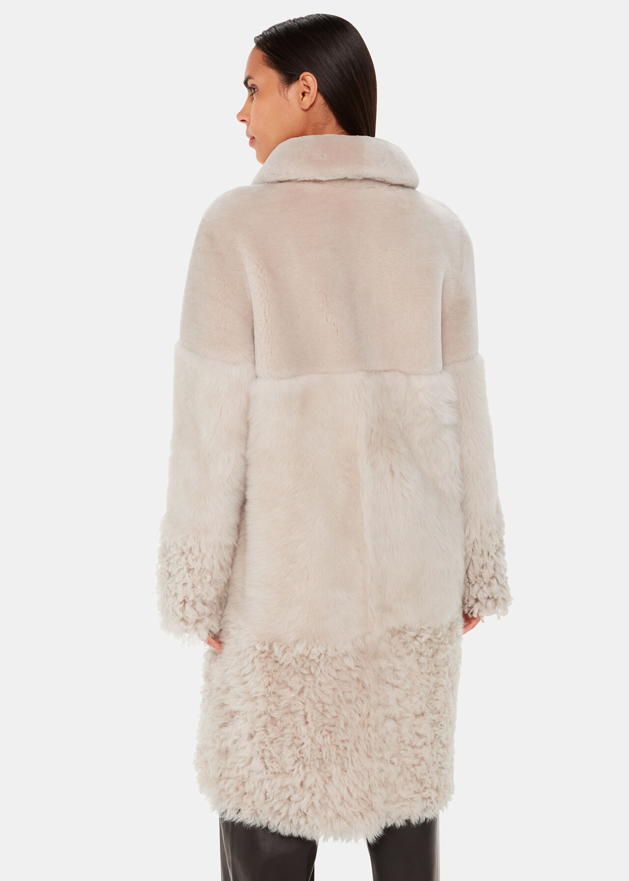 Cossma Shearling Longline Coat