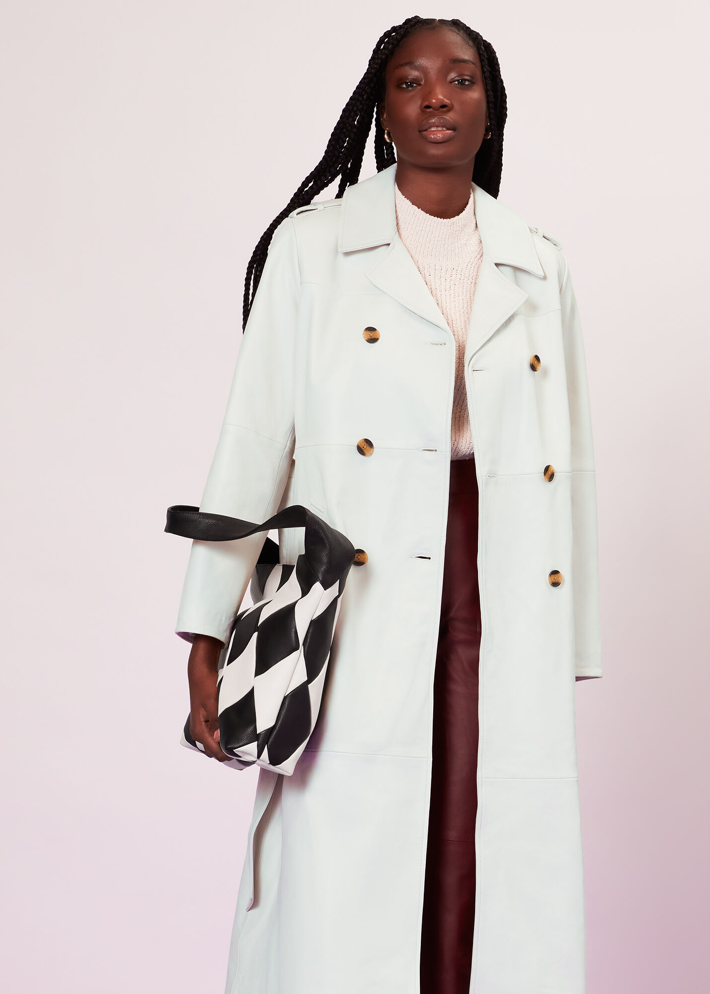 All white trench coat hot sale