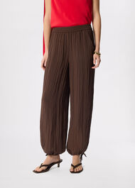 Balloon Tie Hem Trousers