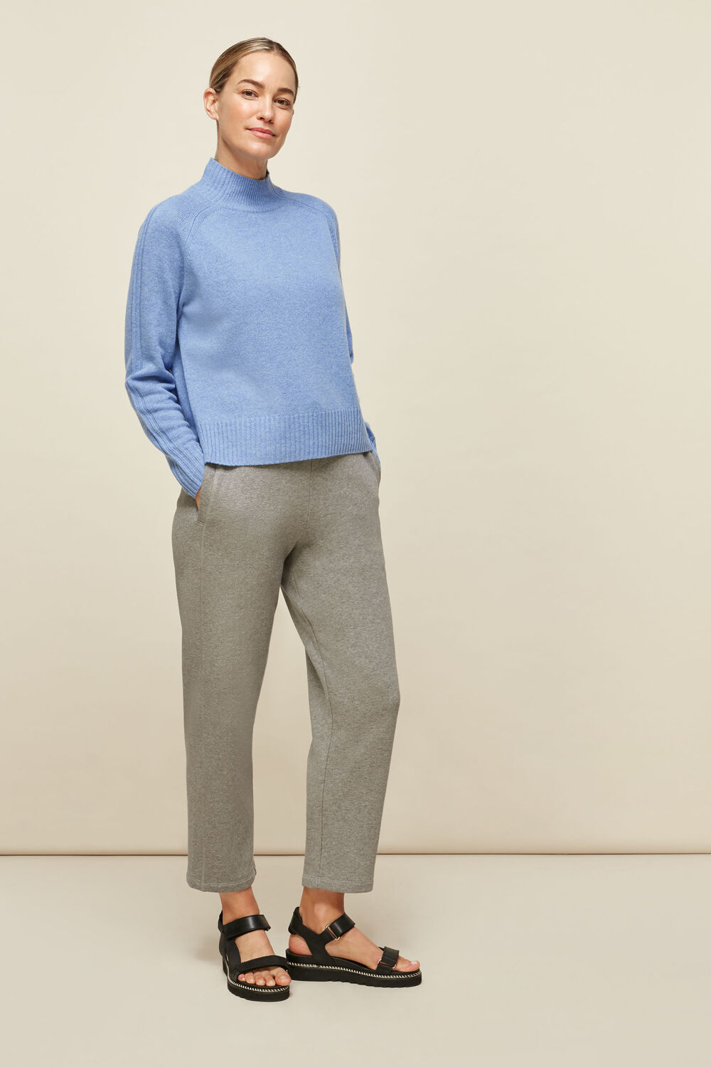 Funnel Neck Merino Wool Knit