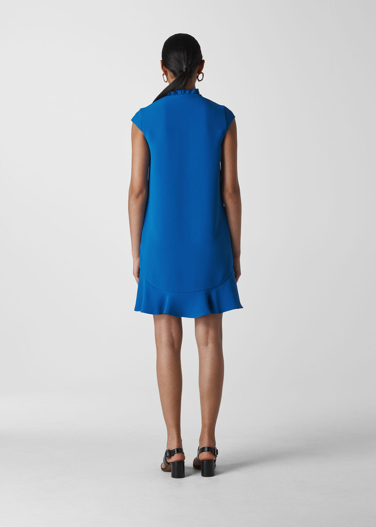 Federica Crepe  Dress Blue