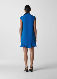 Federica Crepe  Dress Blue