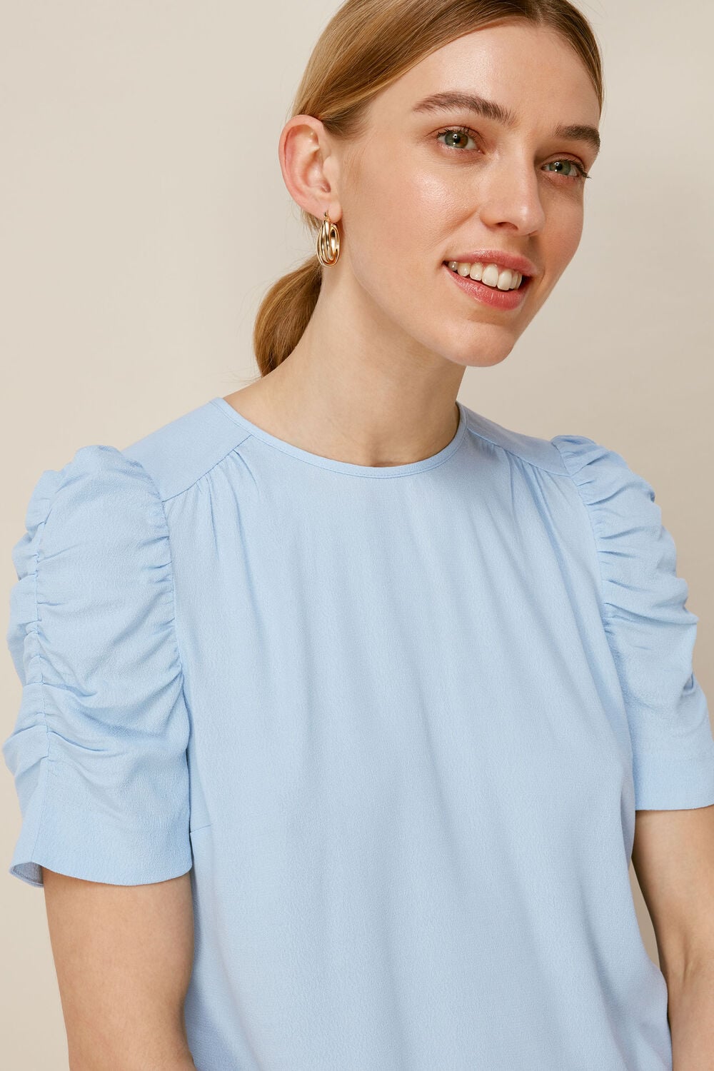 Nelly Shell Top Pale Blue