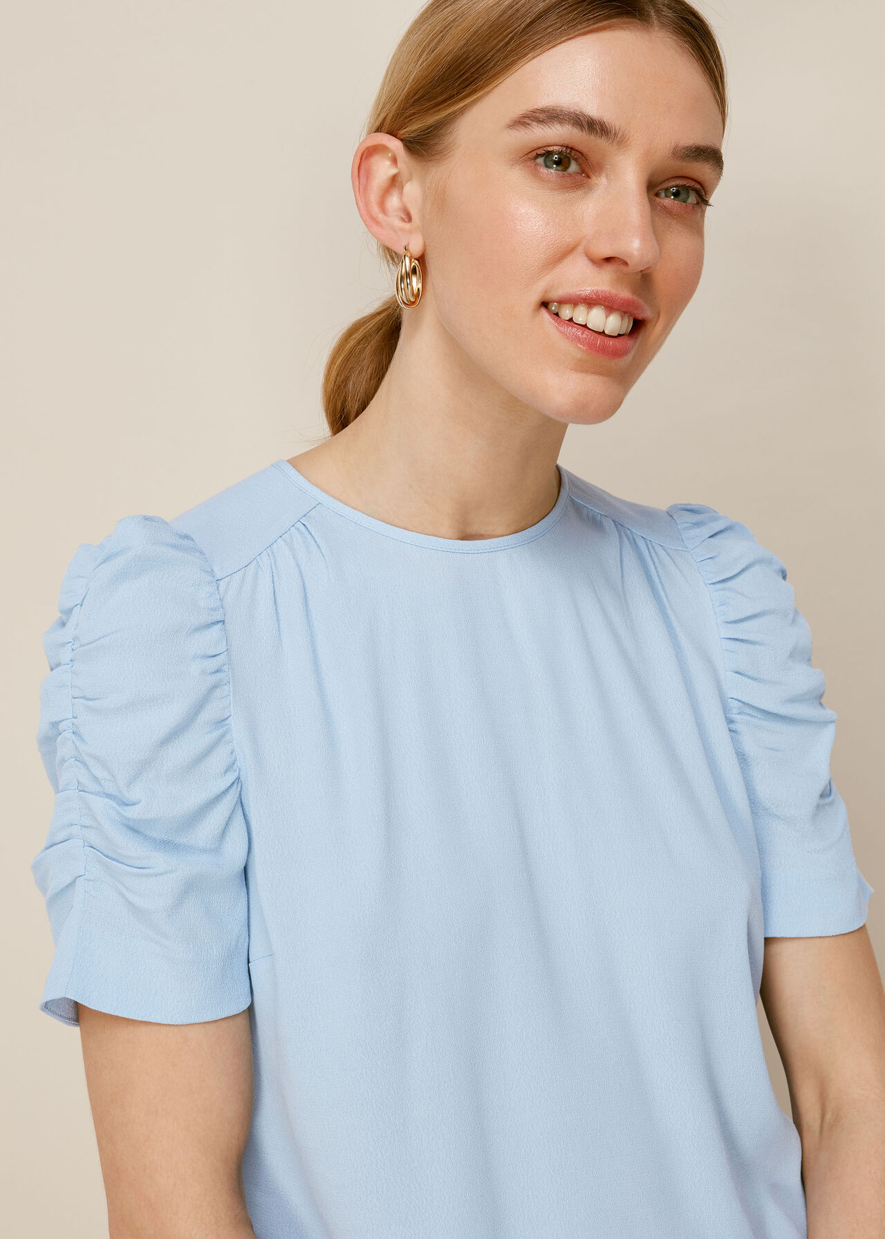 rapport episode Lav en seng Pale Blue Nelly Shell Top | WHISTLES | Whistles