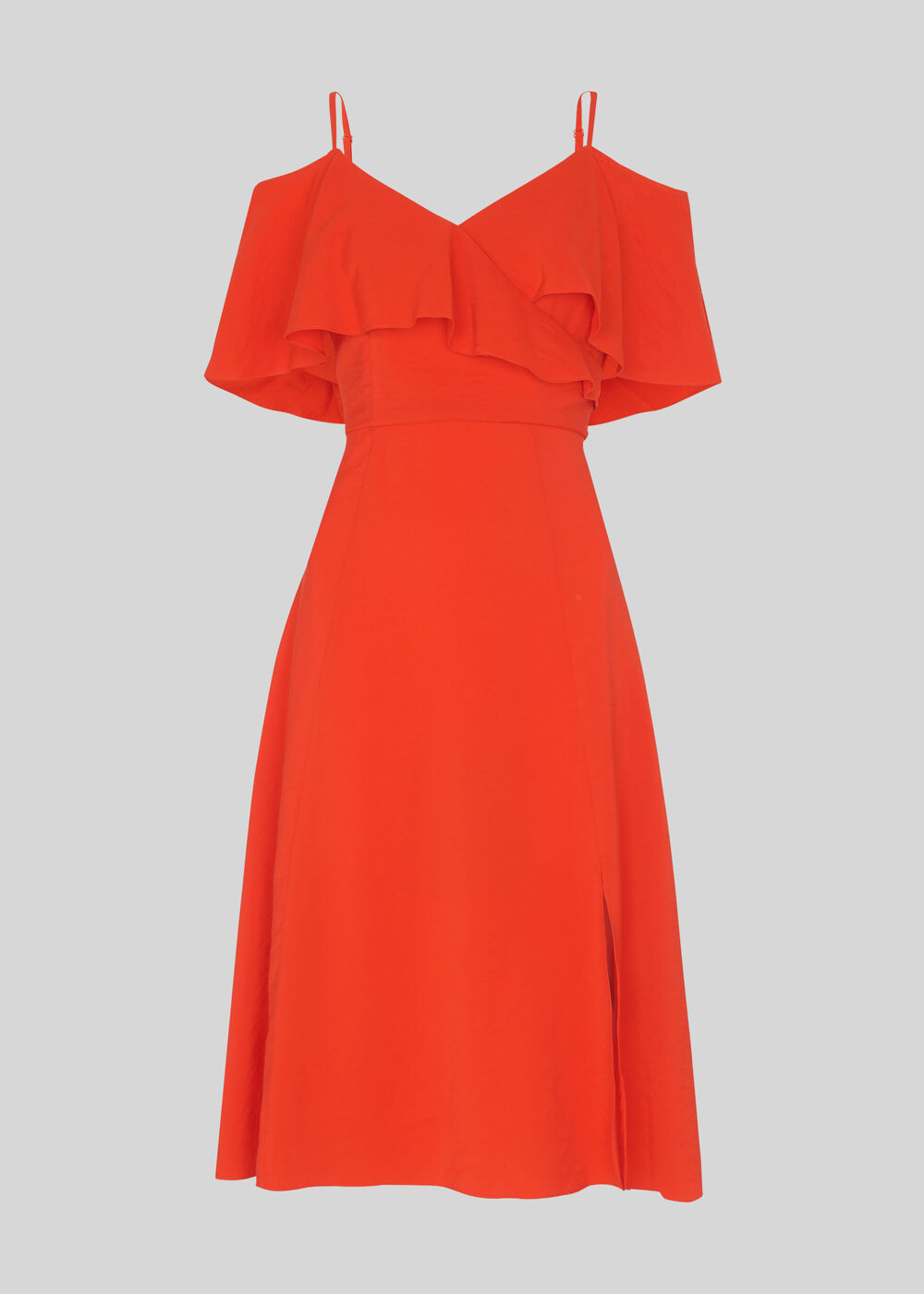 Frill Detail Dress Flame