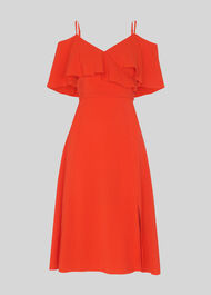 Frill Detail Dress Flame