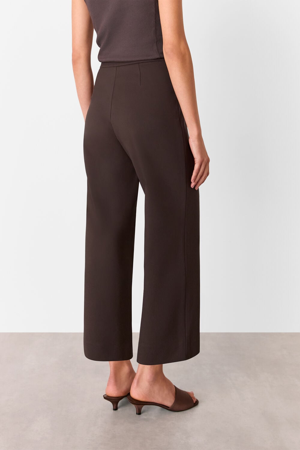Brown Camilla Wide Leg Trouser
