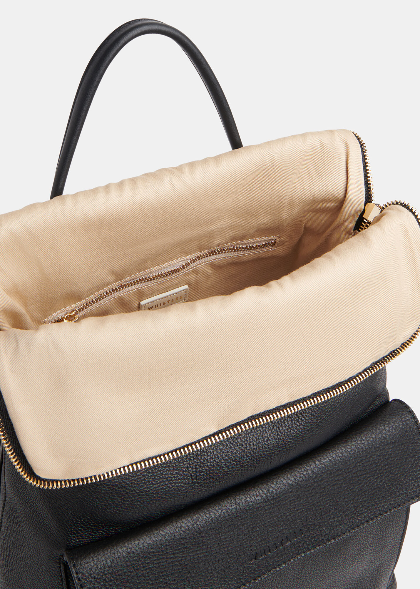 whistles black backpack