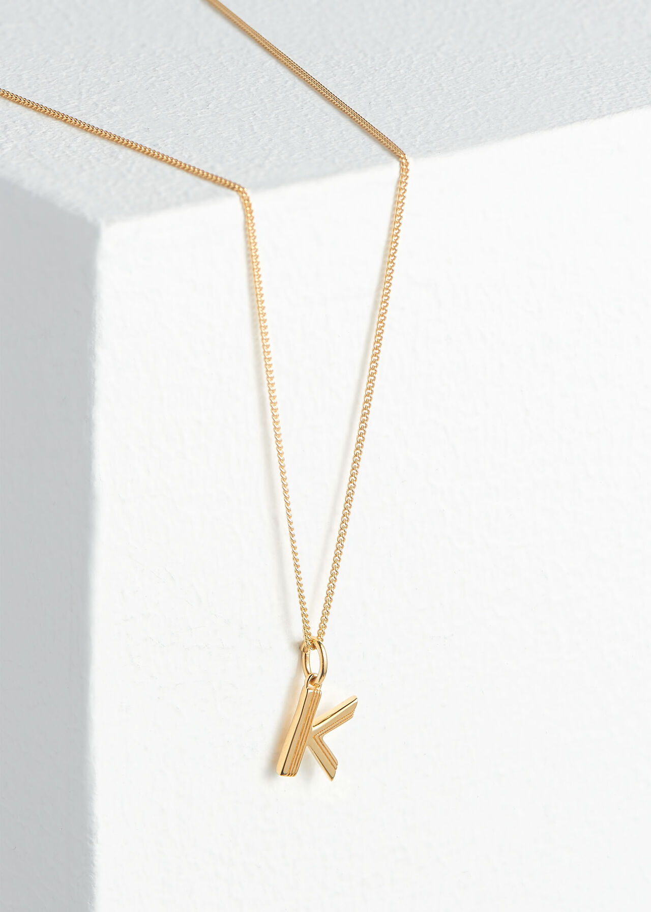 Rachel Jackson Letter Necklace Gold