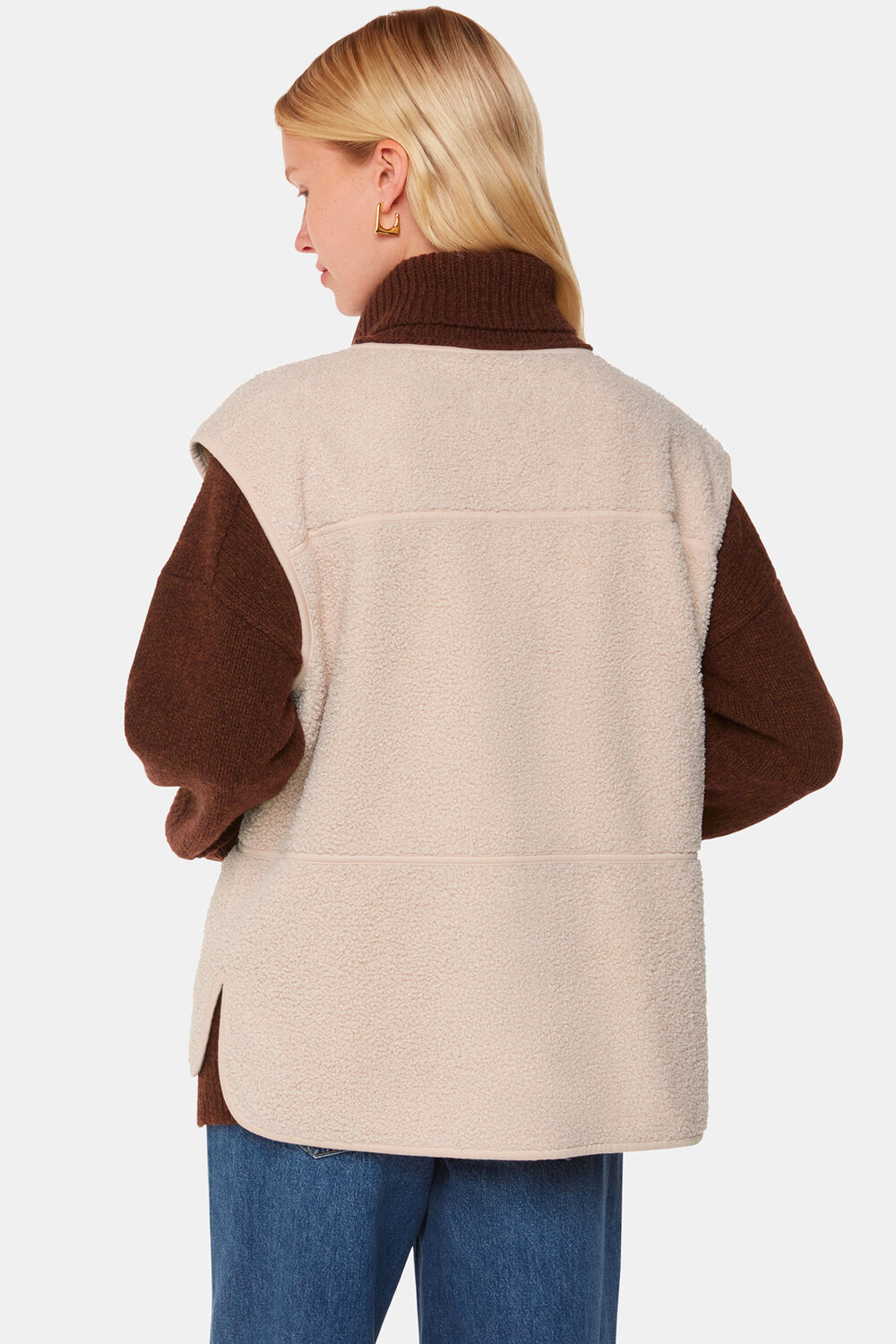 Ivory Josie Fleece Gilet