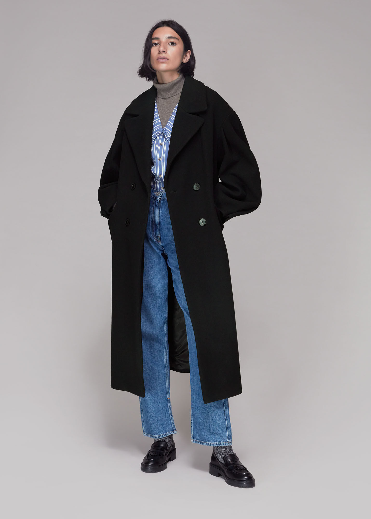 Inwrought long new arrivals sleeve coat