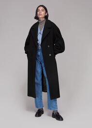 Indira Puff Sleeve Wool Coat