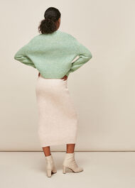 Ribbed Knitted Tube Skirt