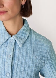 Cotton Quilted Chambray Jacket