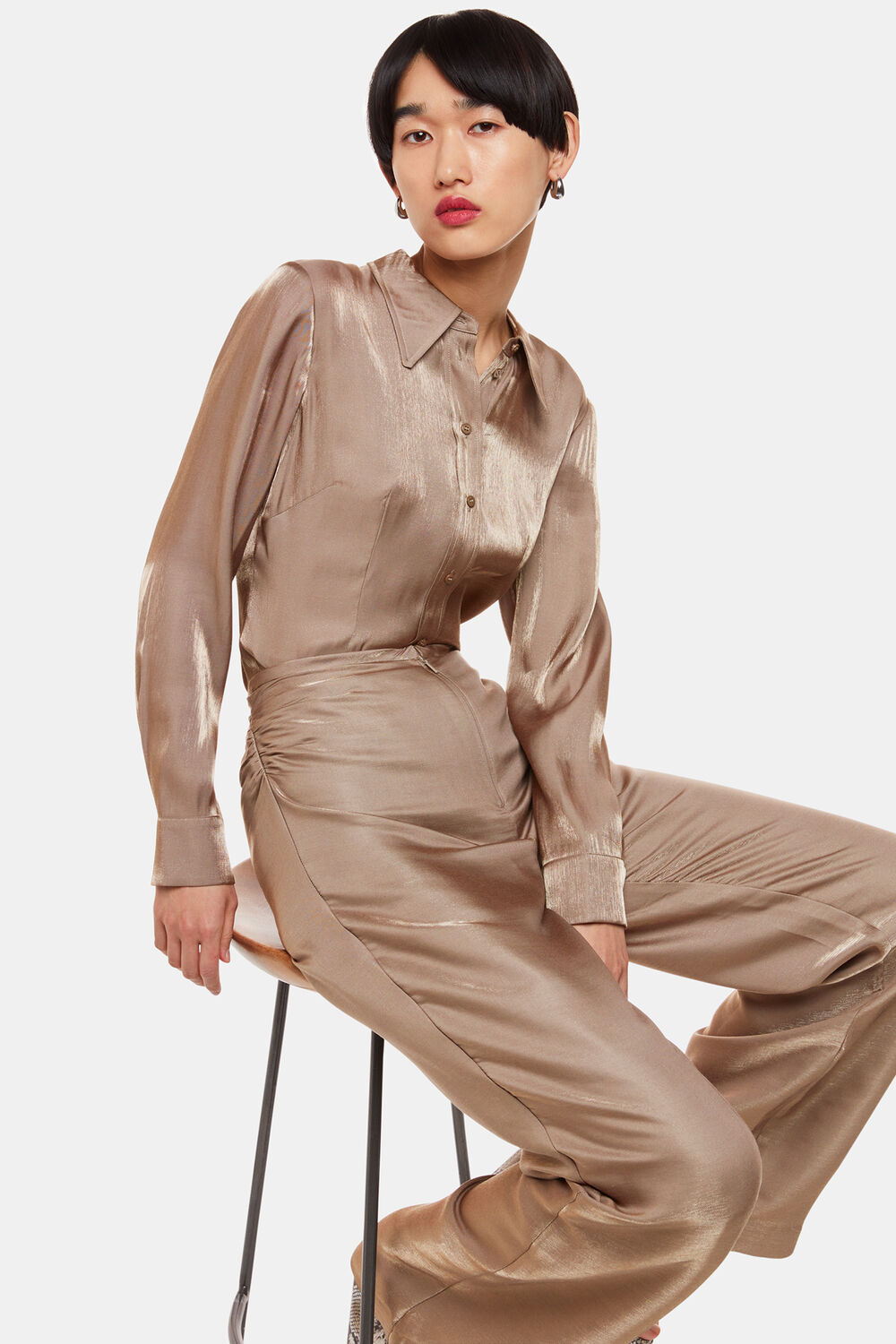 Teigan Metallic Trousers