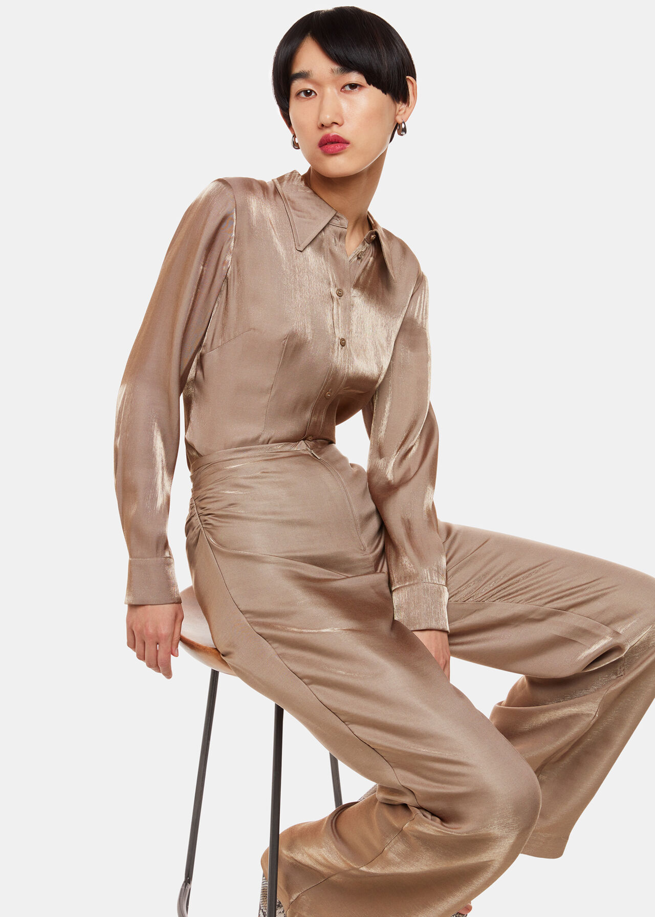 Teigan Metallic Trousers