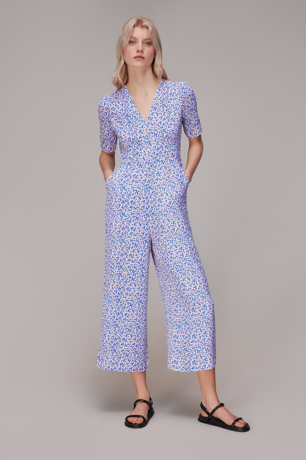 Multicolour Floral Garden Print Jumpsuit
