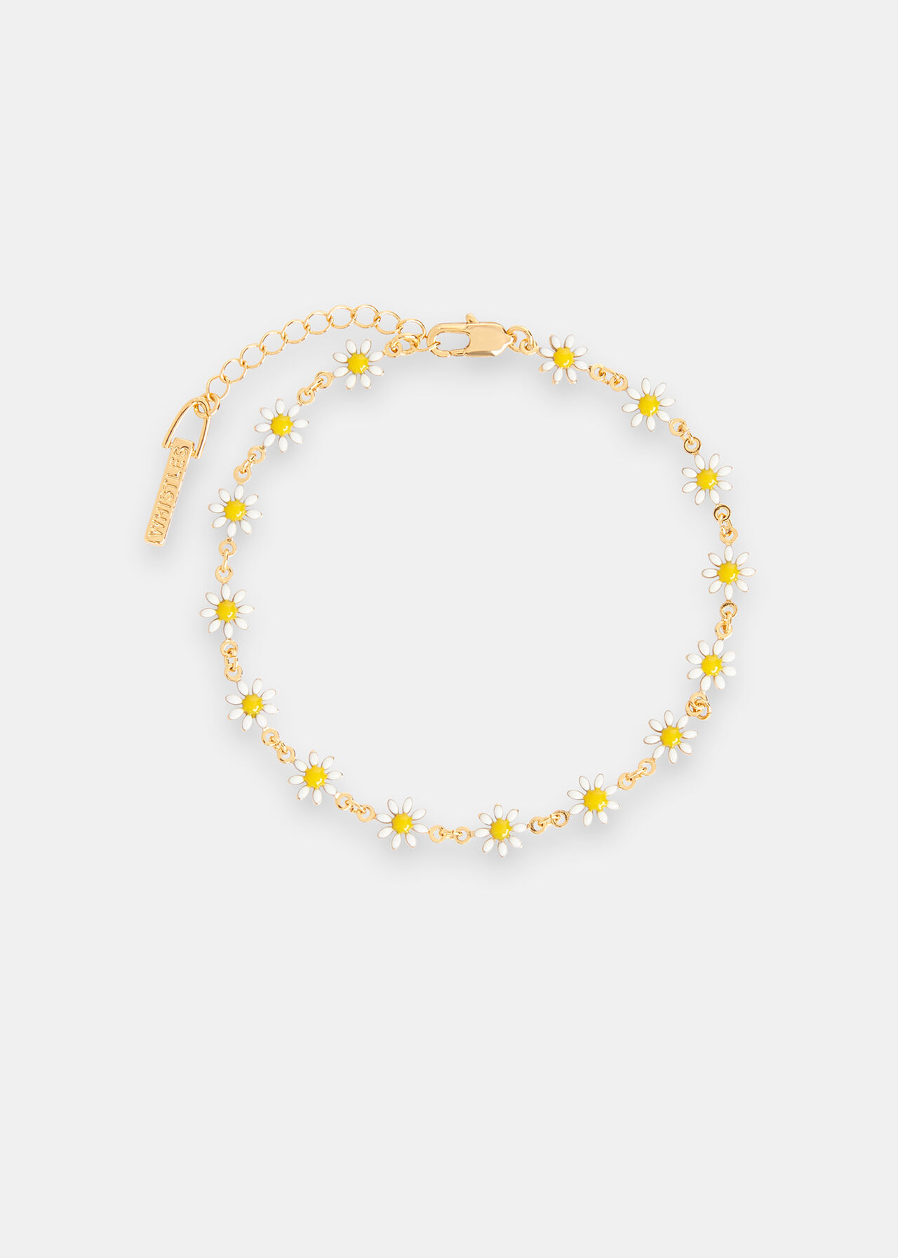 Enamel Daisy Chain Anklet